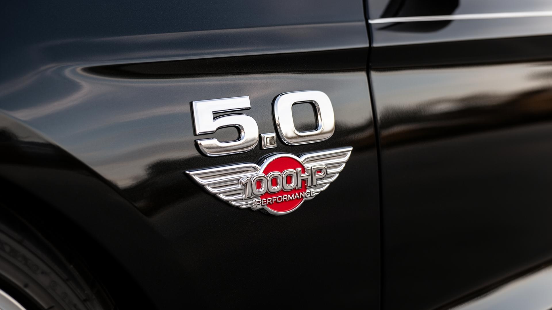 Mustang HP1000 emblem installation preview